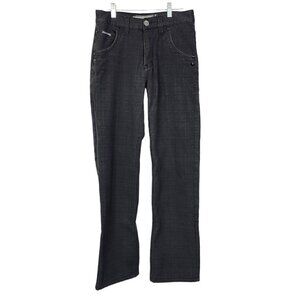 Ducati Motorcycle‎ Pants Textile Gray Plaid Jeans Fleece Lined Size 29X32